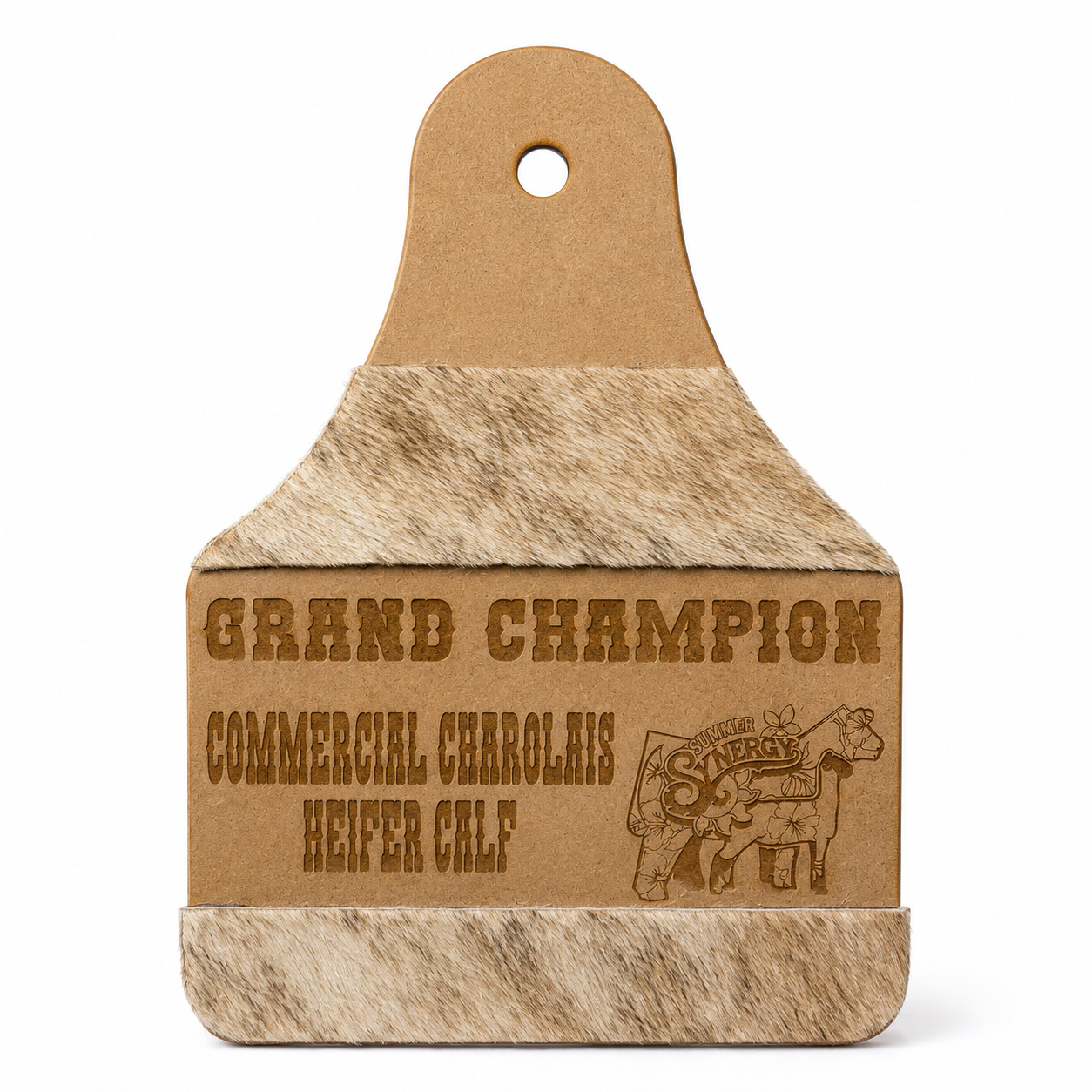 Custom Cowhide Livestock Award 10.5"x 15.5"