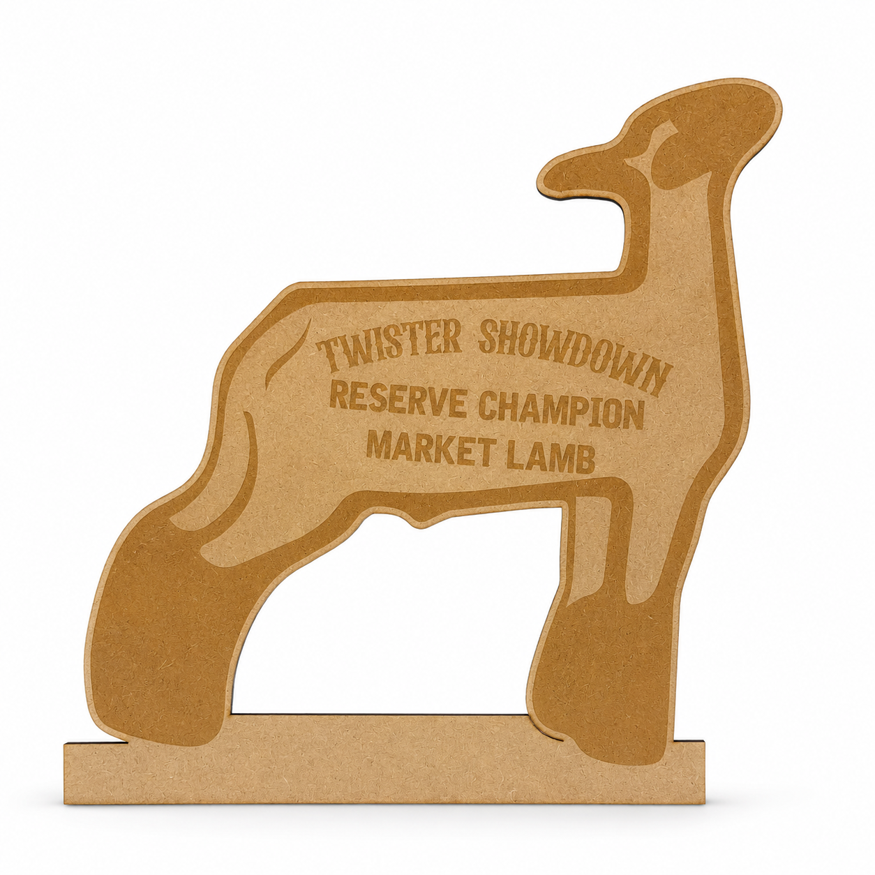 Custom MDF Livestock Animal Award