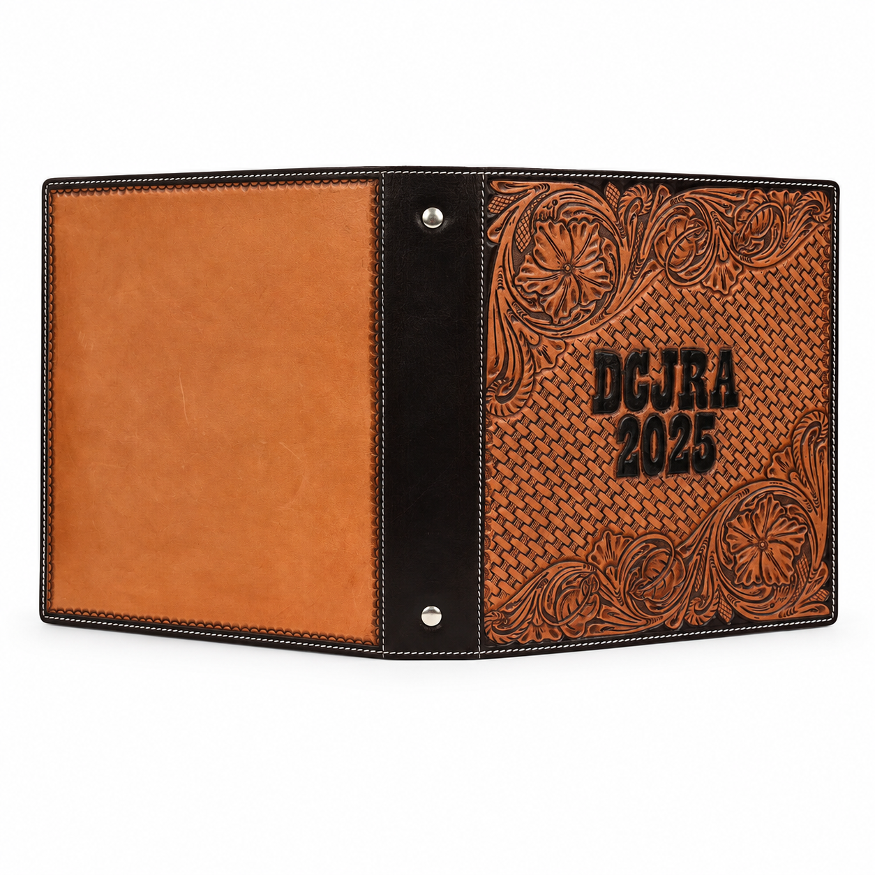 Custom Tooled Leather Award Binder