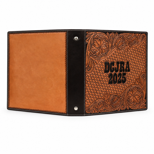 Custom Tooled Leather Award Binder